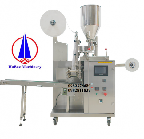 Máy đóng gói trà túi lọc có tem chỉ 0982811839