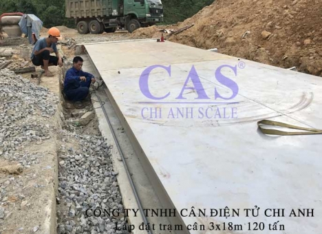 Thiết kế, thi công, lắp đặt trạm cân điện tử ô tô 120 tấn - Cân điện tử Chi Anh