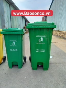 Thùng rác nhựạ có bánh xe, thùng đựng rác, sản xuất thùng rác tại hà nội, thùng rác nhựa công cộng S
