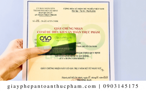 Giấy phép an toàn thực phẩm cho cơ sở bột phô mai xin như thế nào