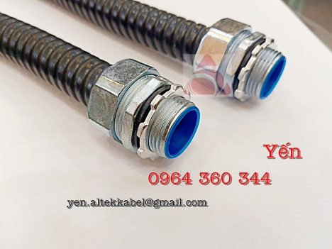Ống ruột gà tráng kẽm bọc nhựa PVC, ống ghen mềm luồn dây phi 20