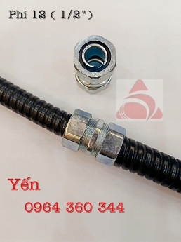 Ống ruột gà tráng kẽm bọc nhựa PVC, ống ghen mềm luồn dây phi 20