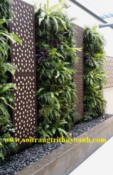 Sỏi đen bóng rải nhà tắm, hồ bơi