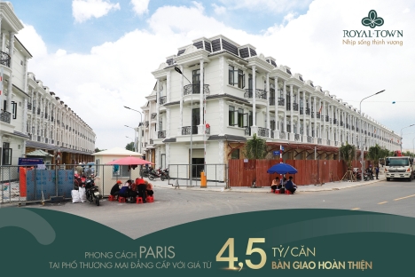 Nhận giữ chỗ nhà - mặt tiền đường Nguyễn Thị Khắp - ROYAL TOWN