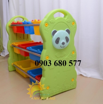 Kệ nhựa trẻ em cho trường lớp mầm non, gia đình, khu vui chơi