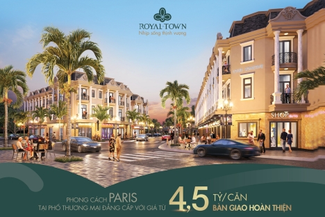 Nhận giữ chỗ nhà - mặt tiền đường Nguyễn Thị Khắp - ROYAL TOWN