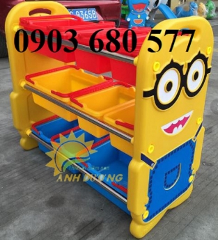 Kệ nhựa trẻ em cho trường lớp mầm non, gia đình, khu vui chơi