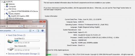 Laptop Acer Aspire E1-471 Core i5-2430M Ram 4GB HDD 500GB Màn Hình 14 Inch VGA ON Máy Đẹp