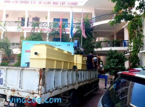 Thùng lọc mỡ, hộp bẫy mỡ, thiết bị tách dầu mỡ, bể tách mỡ công nghiệp vinacee  (đặt riêng).