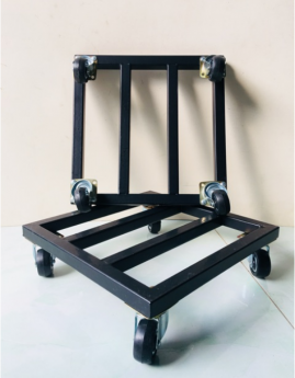 Đôn sắt có bánh xe 30x30, kệ sắt chắc chắn sơn tĩnh điện bền đẹp