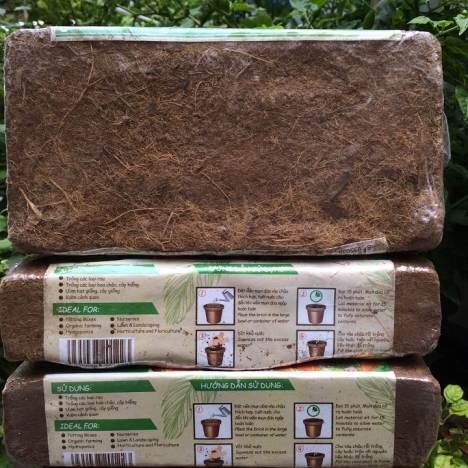 MỤN NÉN XƠ DỪA - Giá Thể Sạch Cho Cây Trồng( Viên 650Gr)