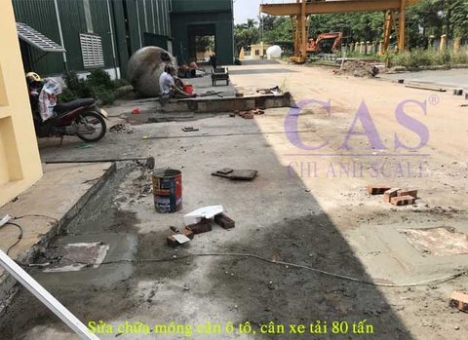 Dịch vụ sửa chữa, bảo dưỡng cân điện tử ô tô 80 tấn - Cân điện tử Chi Anh
