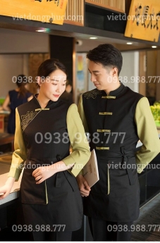 Xưởng may đồng phục Nhà hàng mẫu mã đa dạng, giá thành cạnh tranh
