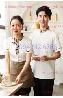 Xưởng may đồng phục Nhà hàng mẫu mã đa dạng, giá thành cạnh tranh