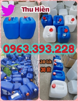 Can nhựa đựng hóa chất, can vuông dày, can nhựa HDPE, can vuông 30 lít, can vuông 20 lít