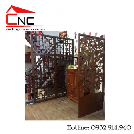 Mẫu vách ngăn cnc phòng thờ đẹp tinh tế năm 2021