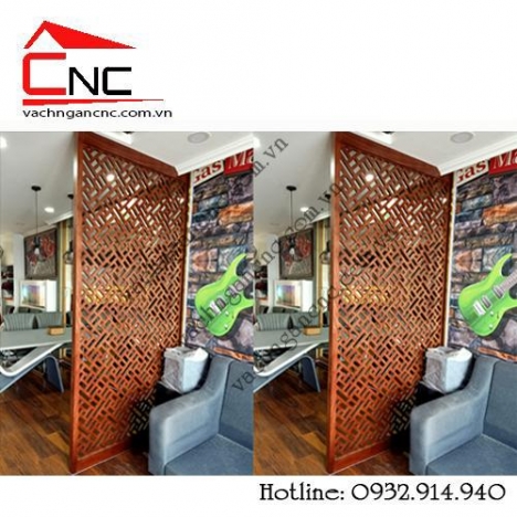 Mẫu vách ngăn cnc phòng thờ đẹp tinh tế năm 2021