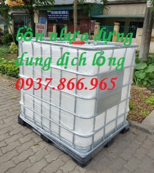 Bán bồn nhựa cũ đựng nước, tank nhựa đựng hóa chất, tank nhựa 1000l