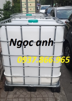 Bán bồn nhựa cũ đựng nước, tank nhựa đựng hóa chất, tank nhựa 1000l