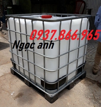 Bán bồn nhựa cũ đựng nước, tank nhựa đựng hóa chất, tank nhựa 1000l