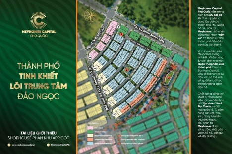 Nhà Phố, Shophouse APRICOT tại Đô Thị Meyhomes Capital Phú Quôc