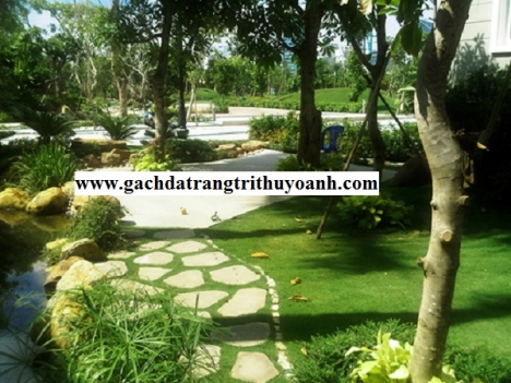 Đá thớt tạo lối đi sân vườn