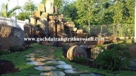 Đá thớt tạo lối đi sân vườn