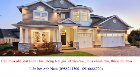 Mua gấp nhà đất P Trung Dũng, Tp Biên Hòa giá cao, mua chính chủ, thiện chí mua, chịu phí