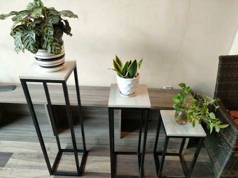 Combo kệ sắt mặt gỗ 3 kích thước, giá tốt, bền đẹp
