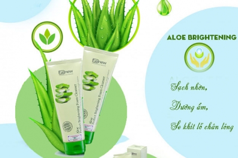 Sữa rửa mặt sáng da Lô Hội - Benew Aloe Brightening 160ml