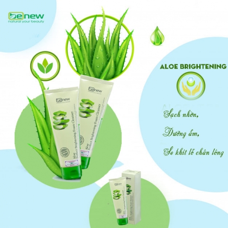 Sữa rửa mặt sáng da Lô Hội - Benew Aloe Brightening 160ml