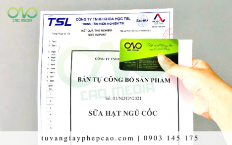 Tự công bố sữa hạt ngũ cốc để lưu hành ra thị trường