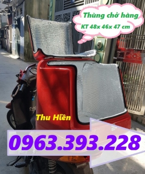 Thùng chở hàng sau xe máy, thùng nhựa ship hàng loại nhỏ, thùng giao hàng giá rẻ, thùng chở hàng nhự