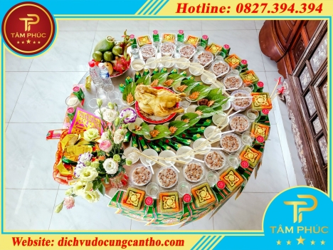 Đặt mâm cúng đầy tháng trọn gói trong mùa dịch