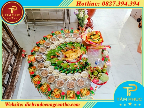 Đặt mâm cúng đầy tháng trọn gói trong mùa dịch