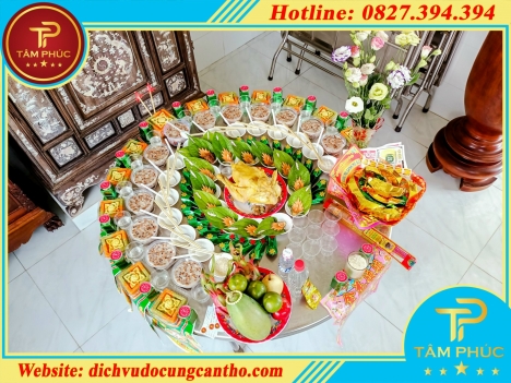 Đặt mâm cúng đầy tháng trọn gói trong mùa dịch