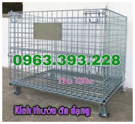 Lồng thép chứa hàng, lồng trữ hàng có thể xếp chồng