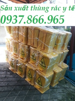 Thùng rác nhựa đạp chân theo công bố của bộ y tế, bán thùng rác nhựa,thùng rác