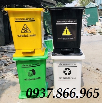 Thùng rác nhựa đạp chân theo công bố của bộ y tế, bán thùng rác nhựa,thùng rác