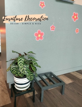 Đôn sắt vuông nhỏ gọn chắc chắn, sơn tĩnh điện bền