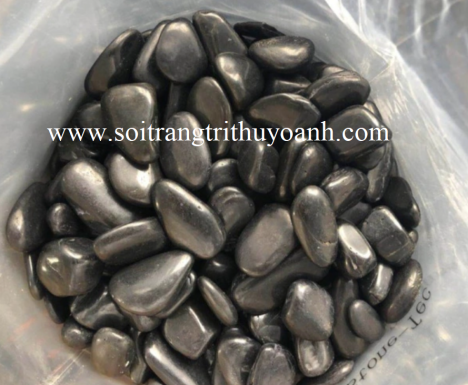 Sỏi đen bóng công trình sân vườn