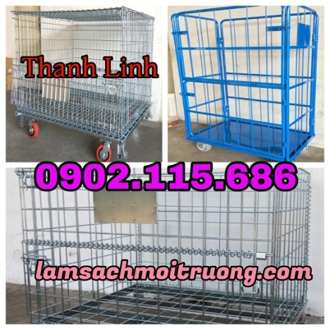 Lồng sắt trữ hàng, long tru hang, lồng thép có bánh xe, lồng thép trữ hàng tại Hà Nội,lồng thép trữ
