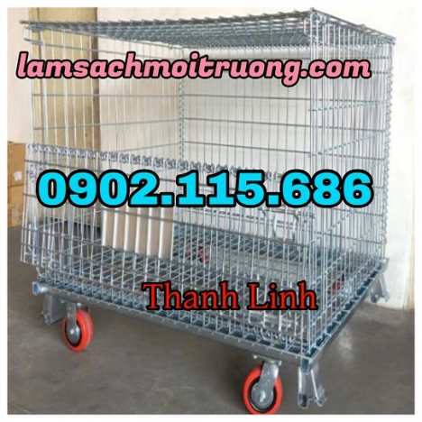 Lồng sắt trữ hàng, long tru hang, lồng thép có bánh xe, lồng thép trữ hàng tại Hà Nội,lồng thép trữ