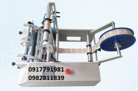 Máy dán nhãn chai tròn bán tự động 0982811839 dgd56