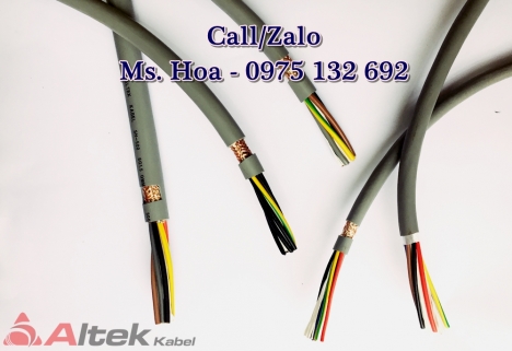 Cáp điều khiển 10 lõi 0.5mm2, 0.75mm2, 1.0mm2, 1.5mm2 không lưới