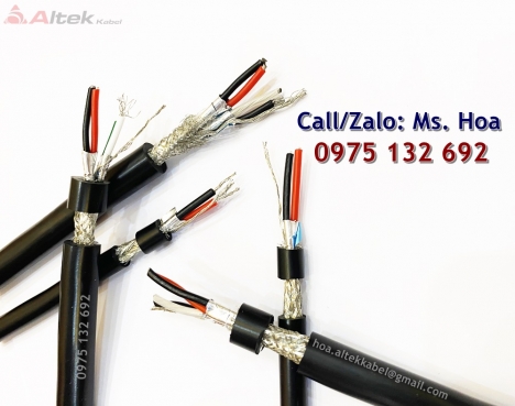 Cáp tín hiệu vặn xoắn RS485 1 pair, 2pair 18AWG, 22AWG, 24AWG