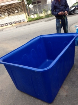 Thùng nhựa màu xanh hình chữ nhật(thùng nhựa kích thước lớn), thùng nhựa kích thước lớn