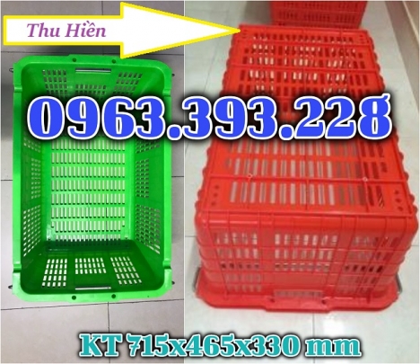 Sọt nhựa rỗng quai sắt, sọt nhựa công nghiệp giá rẻ, sóng nhựa rỗng HS011, sọt quai sắt đựng trái câ