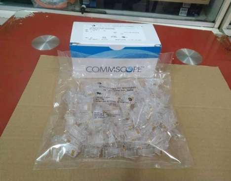 Hạt mạng Commscope RJ45, hạt mạng Cat5 Cat6 giá rẻ cho thương mại công thợ