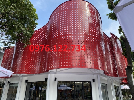 nhôm đột lỗ hoa thị trang trí